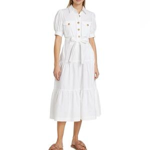 Derek Lam White Midi Shirt Dress